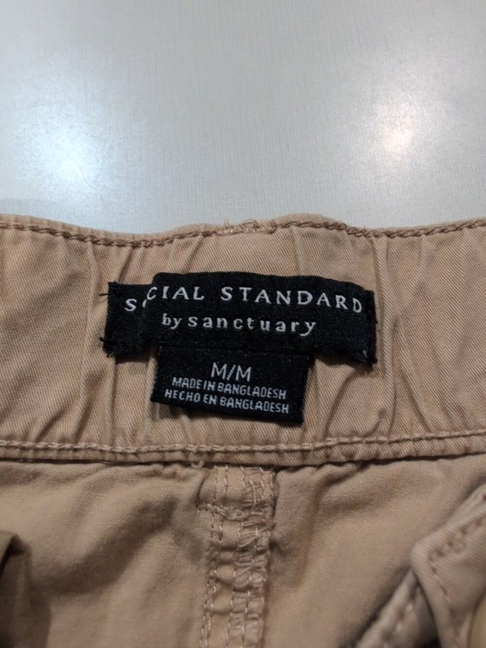 Social Standard by Sanctuary Skirt Women's M Beige Short Cargo Solid - Picture 2 of 11